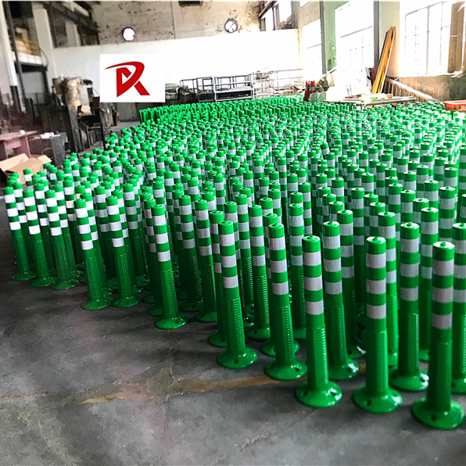 تابستان پارکینگ نشان پست ایمنی جاده انعطاف پذیر PU پیچ رشته پارکینگ زمین نشان پست 10