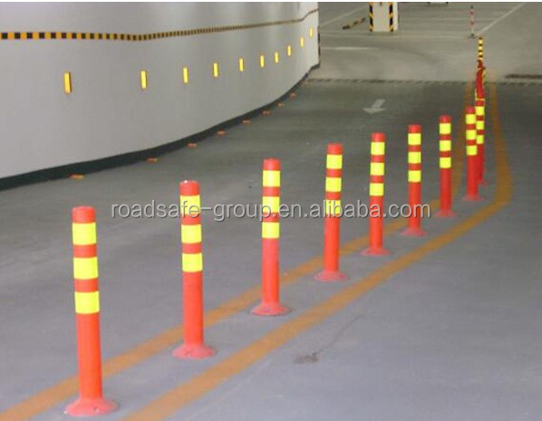 هشدار ایمنی جاده ای 75 سانتی متر در فضای باز هشدار ترافیک پلاستیکی PU دوامدار 17