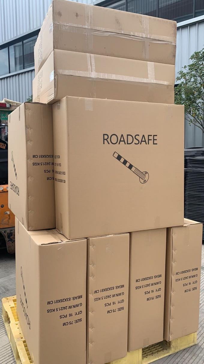 هشدار ایمنی جاده ای 75 سانتی متر در فضای باز هشدار ترافیک پلاستیکی PU دوامدار 20