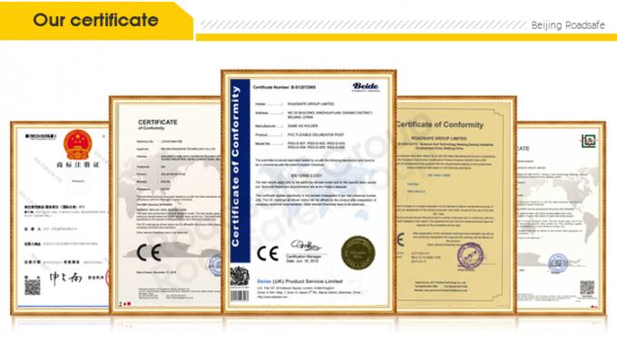 هشدار ایمنی جاده ای 75 سانتی متر در فضای باز هشدار ترافیک پلاستیکی PU دوامدار 24