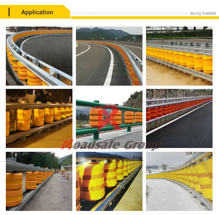Philippines Hot Sales Traffic Safety EVA Roller Guardrail Highway Anti-Crash Barrier 10