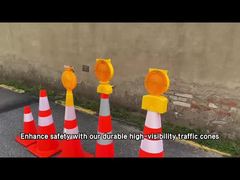 مخروط ترافیک و چراغ هشدار