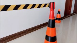 رویه کمربند مخروطی ترافیک 5 متر 3 متر مانع جمع شونده